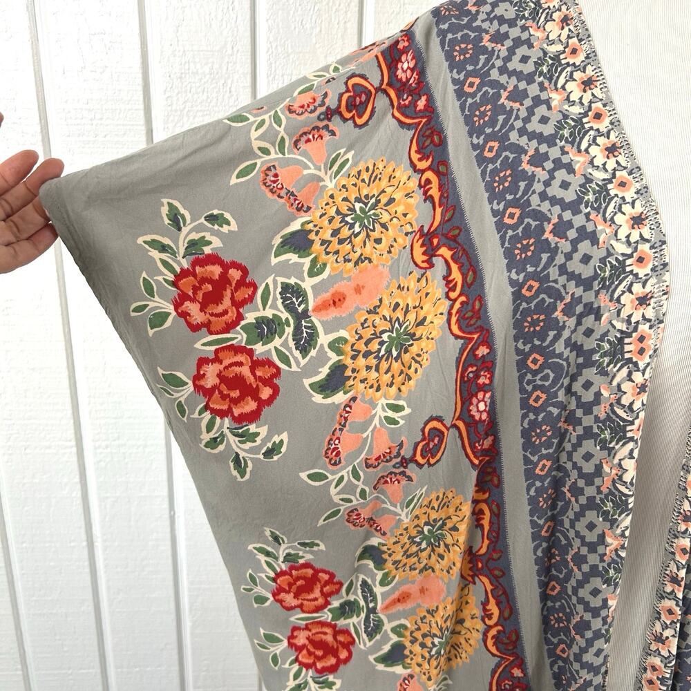 Angie Boho Patchwork Kimono Festival Cover Up Floral Small - Picture 2 of 6